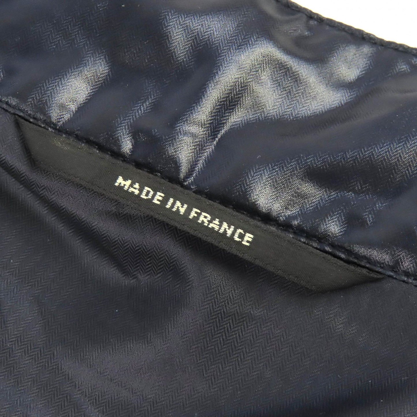 Hermes Series Button Partial Allover Pattern Track Jacket Nylon Navy 46 — view 7
