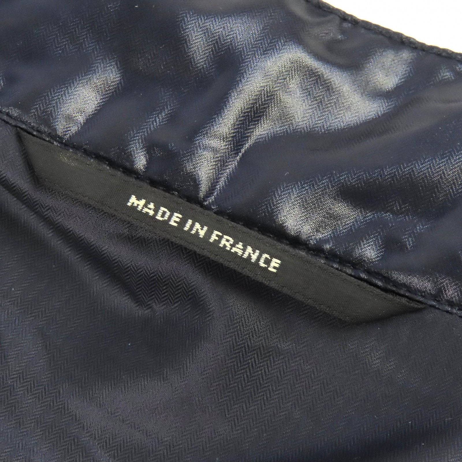 Hermes Series Button Partial Allover Pattern Track Jacket Nylon Navy 46 — view 7