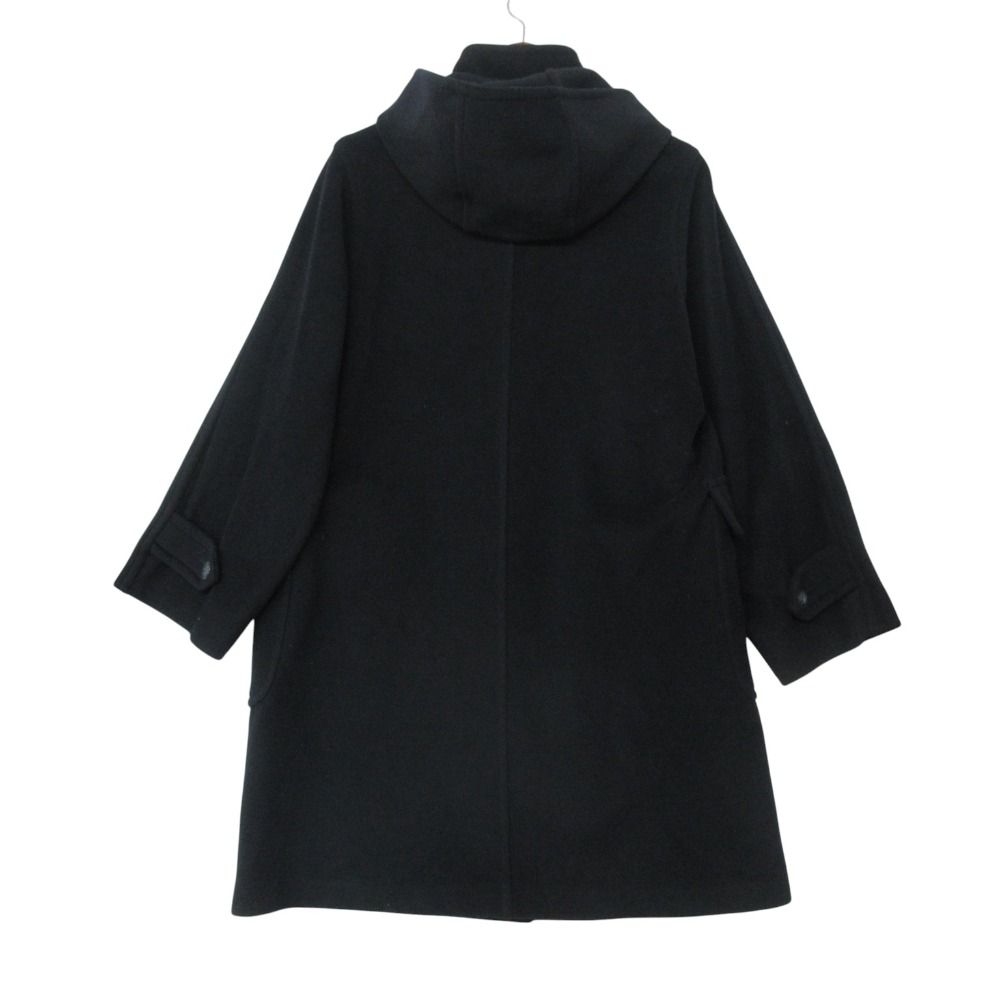 Max Mara Weekend Line Light Coat Melton Wool Hooded Jacket Navy — view 2