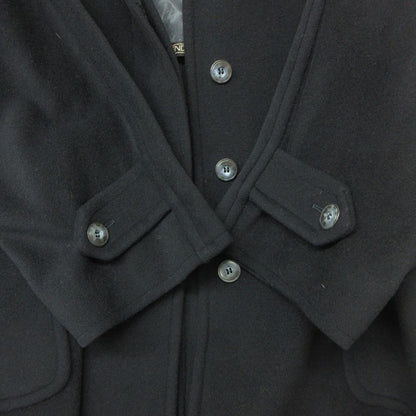 Max Mara Weekend Line Light Coat Melton Wool Hooded Jacket Navy — view 5