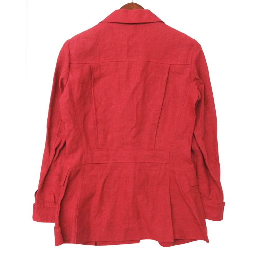 Loro Piana Tailored Jacket Linen 100% Safari Red — view 2