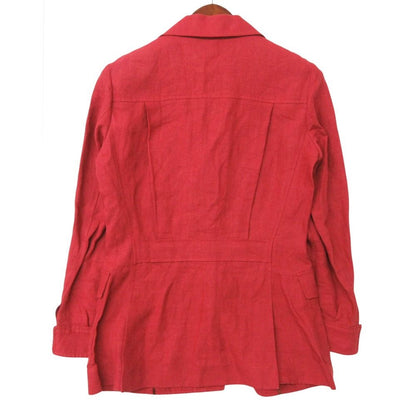 Loro Piana Tailored Jacket Linen 100% Safari Red — view 2