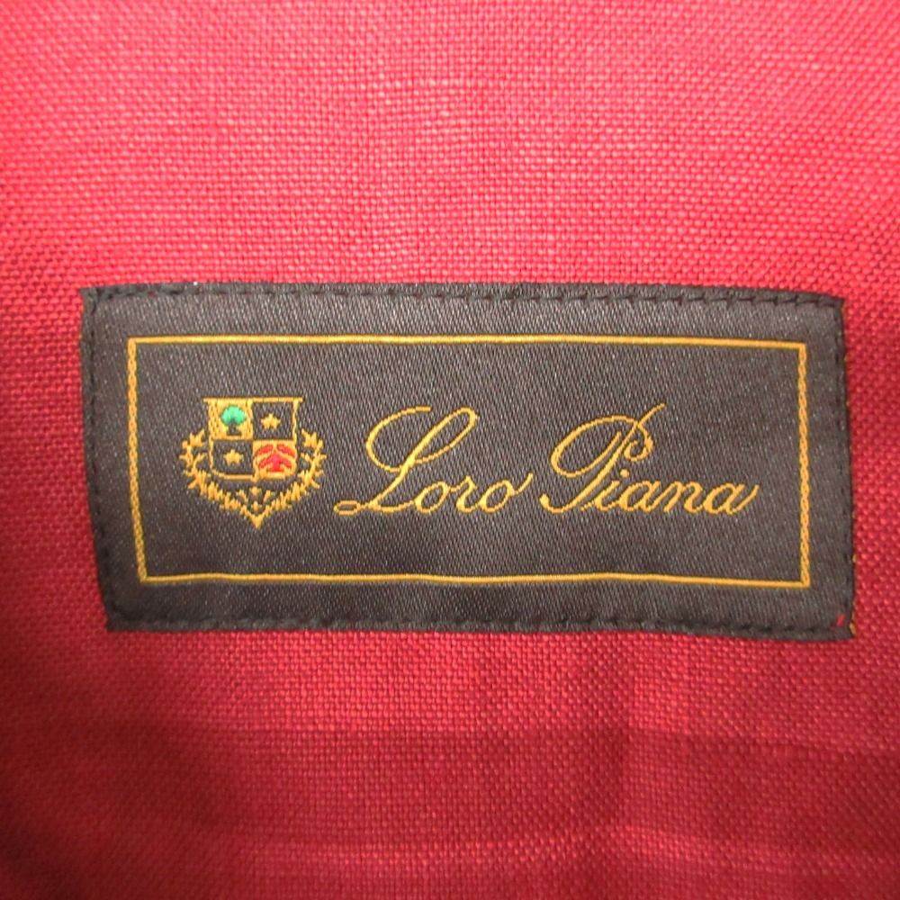 Loro Piana Tailored Jacket Linen 100% Safari Red — view 3