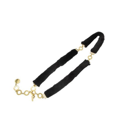 Bvlgari Belt First Stone Logo Chain Fur Black — view 6