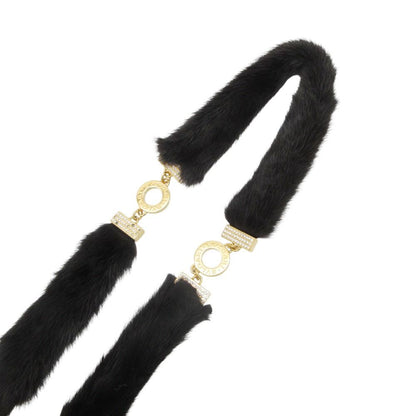 Bvlgari Belt First Stone Logo Chain Fur Black — view 2