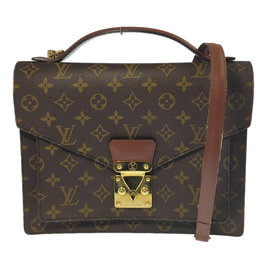 Louis Vuitton Monogram Monceau Shoulder Bag Brown All