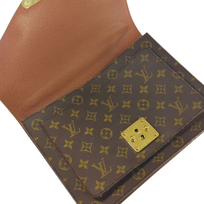 Louis Vuitton Monogram Monceau Shoulder Bag Brown All