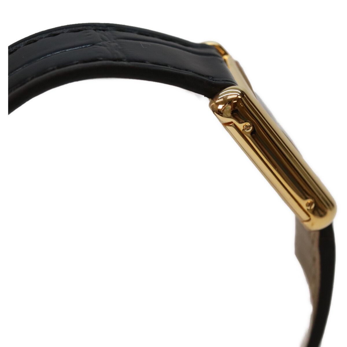 Cartier 925 Must Tank Vermeil SM Bordeaux Dial Manual Winding Leather Watch — view 3