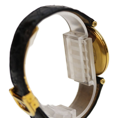 Cartier 925 Mast Vande Mevermeil LM Black Dial Quartz Leather — view 4