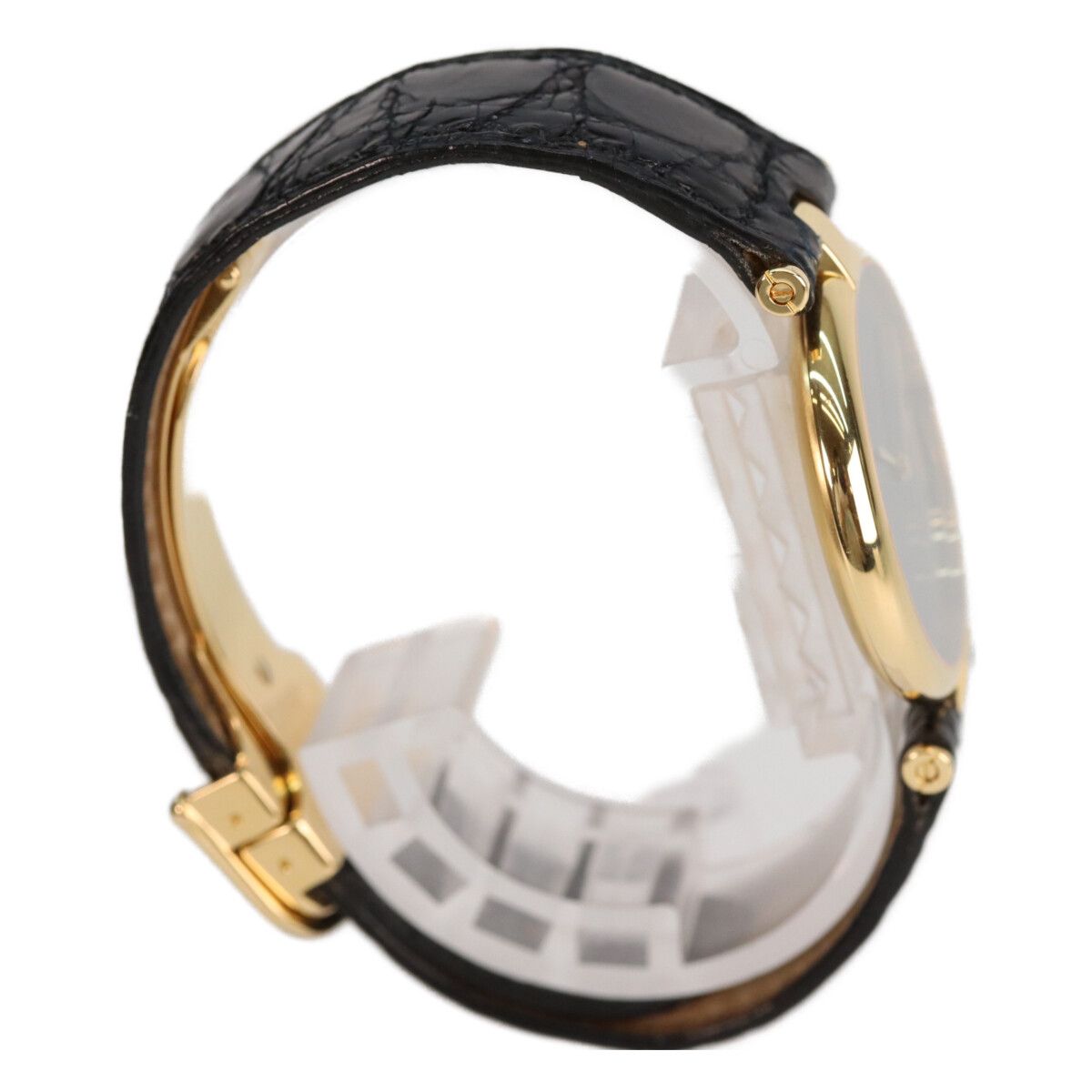 Cartier 925 Mast Vande Mevermeil LM Black Dial Quartz Leather — view 3