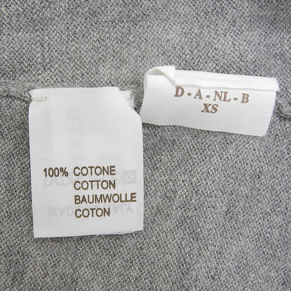Brunello Cucinelli Long Length Cardigan Cotton Top Gray — view 5
