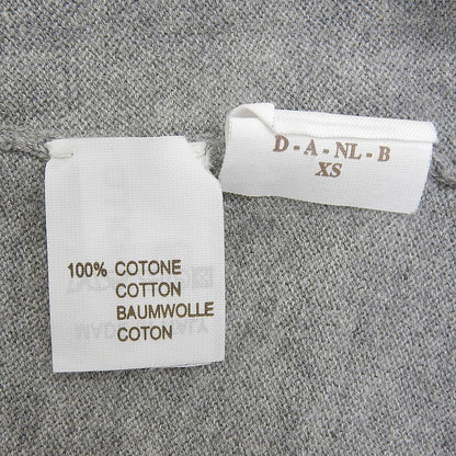 Brunello Cucinelli Long Length Cardigan Cotton Top Gray — view 5