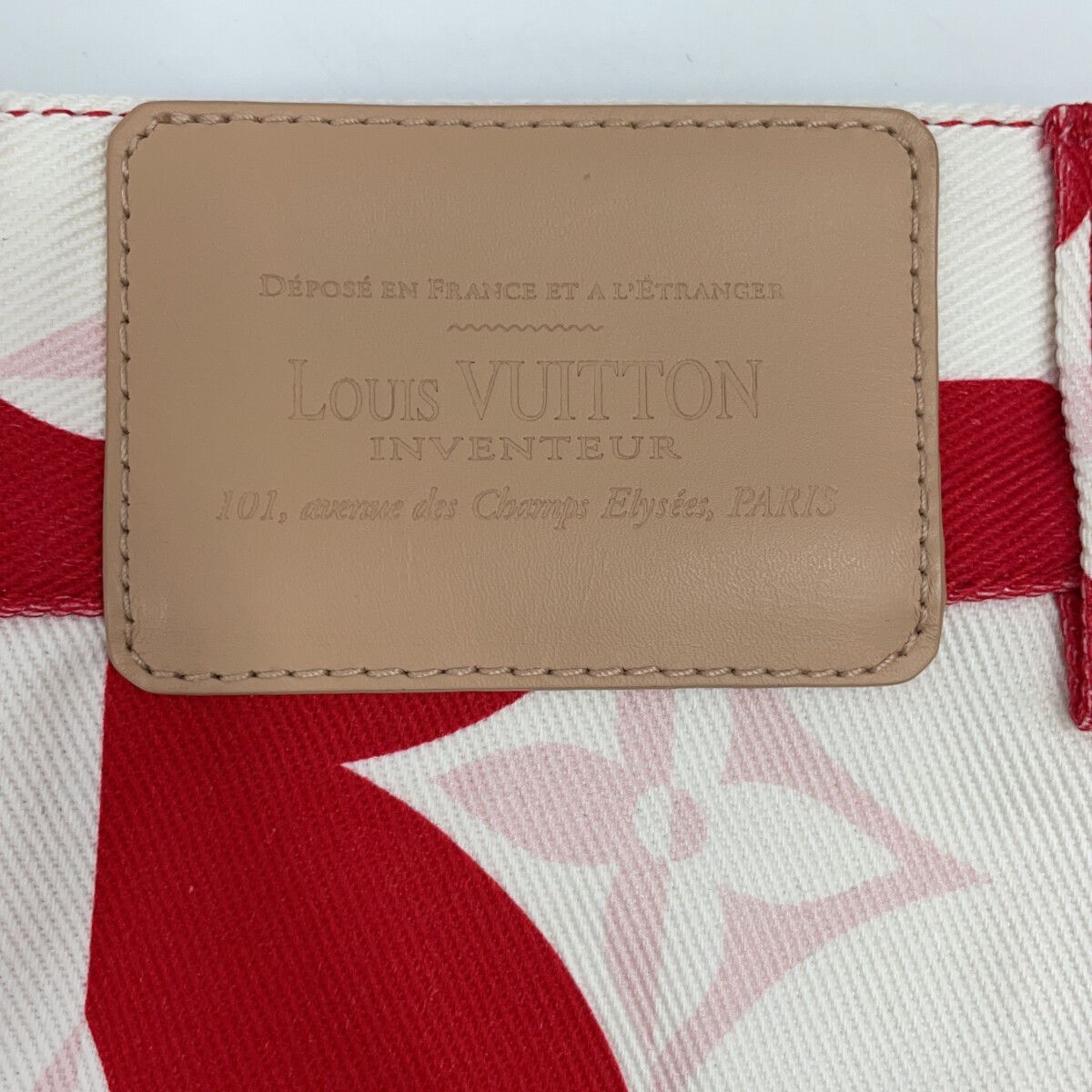 Louis Vuitton Monogram Flower Denim Mini Skirt 34 — view 3