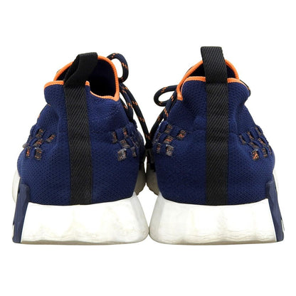 Hermes Volduc Tresse Flex Knit Sneakers Shoes Navy Orange Actual — view 5