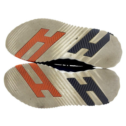 Hermes Volduc Tresse Flex Knit Sneakers Shoes Navy Orange Actual — view 2