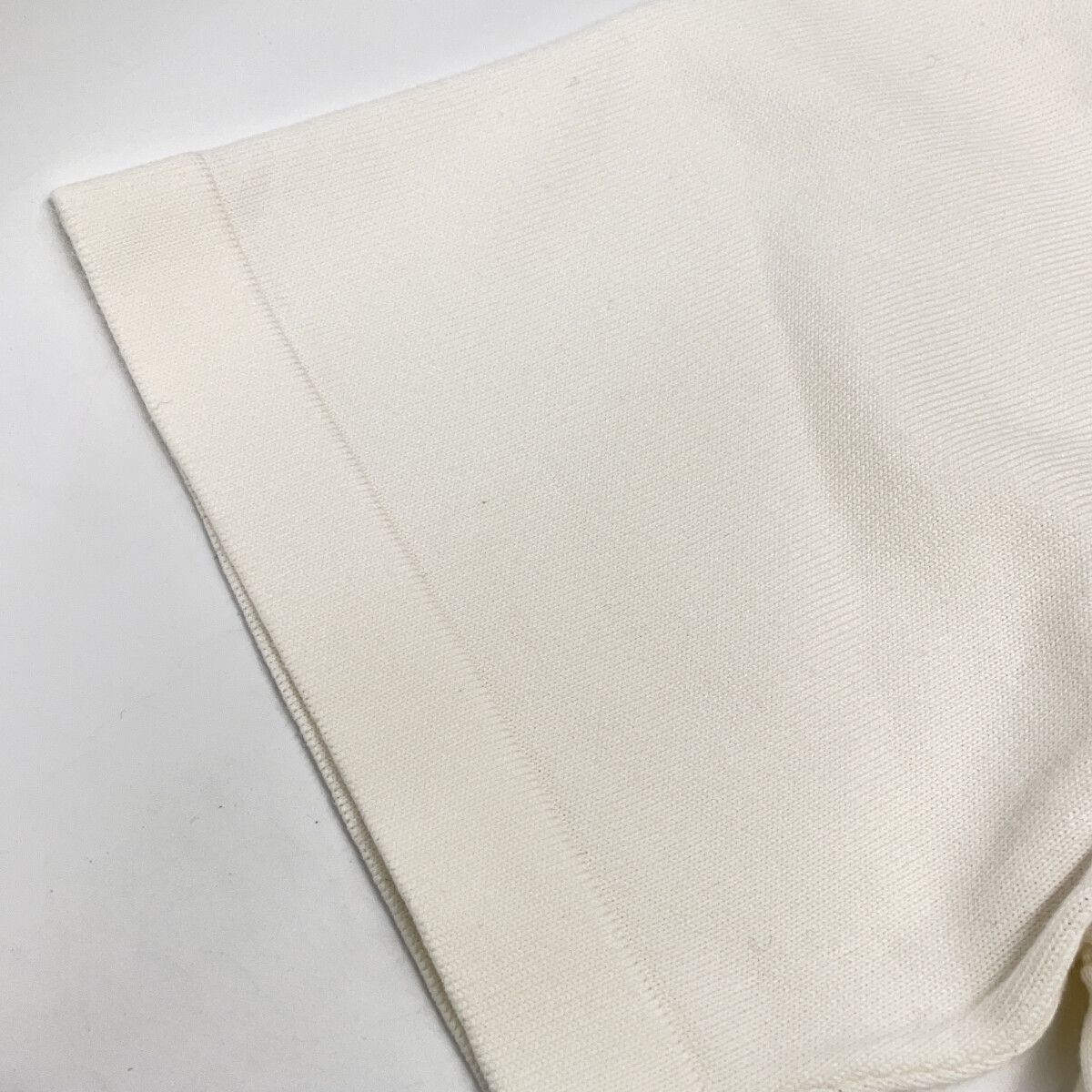 Louis Vuitton White Hook Detail Signature Short Sleeve Knit Unknown Sweater — view 6