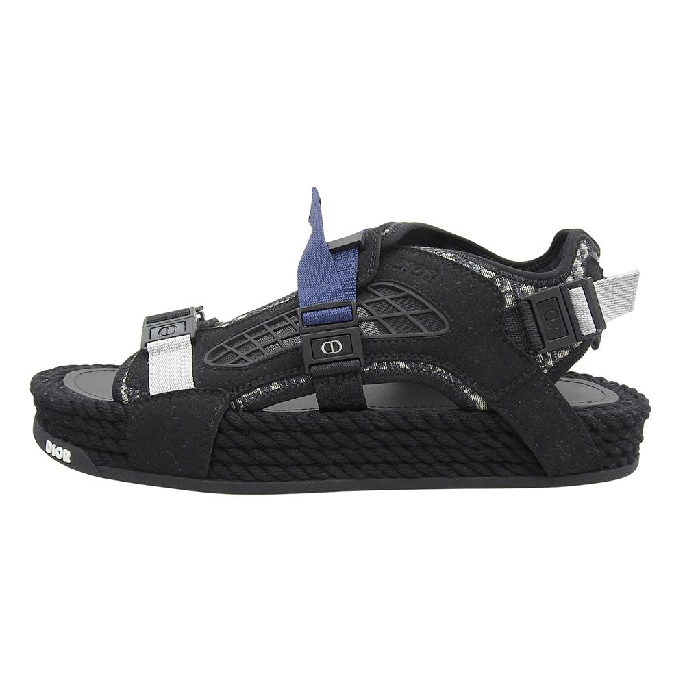 Dior Atlas Oblique Cuberto Sandals Black — view 2