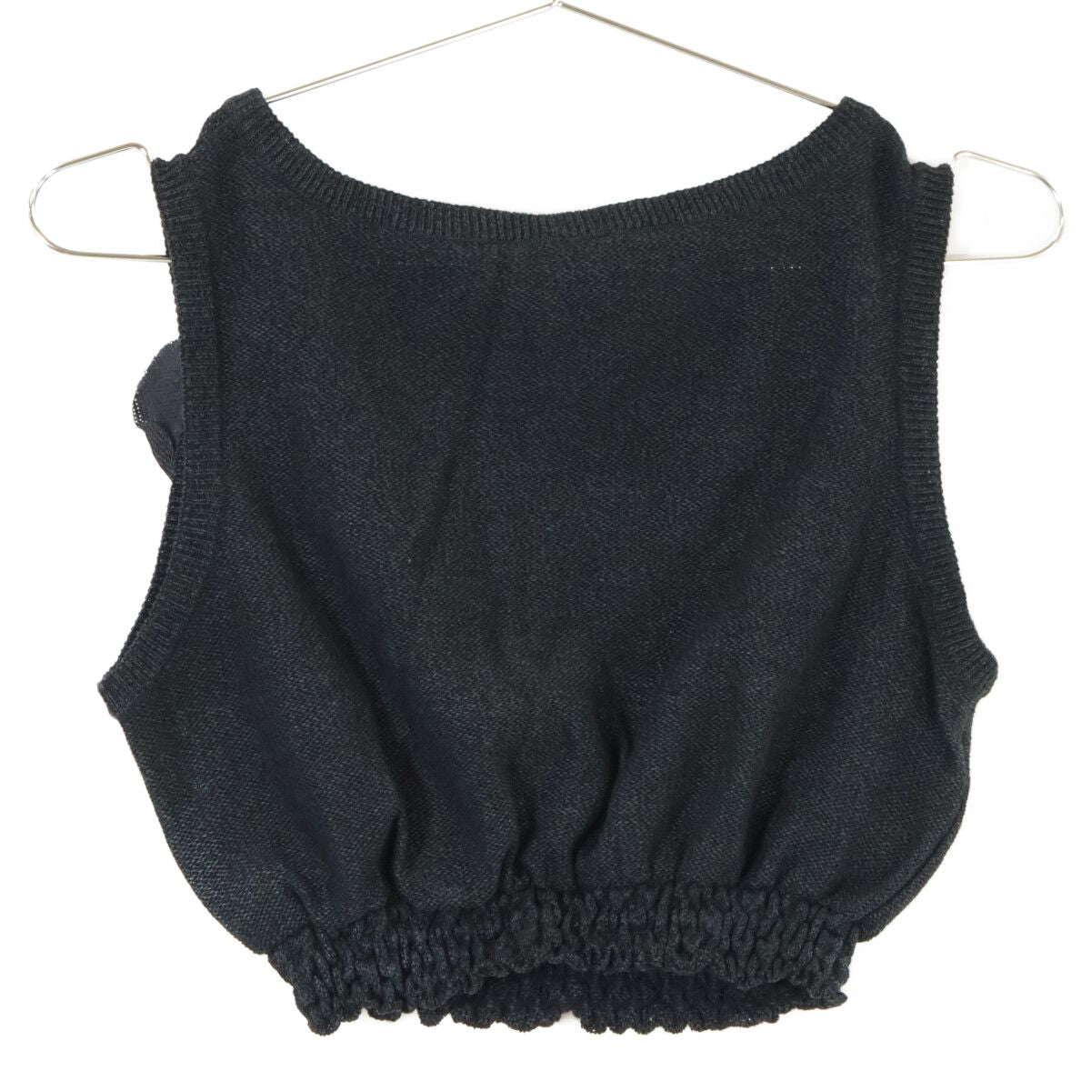 Chanel Logo Knit Crop Top Skirt 38 — view 3