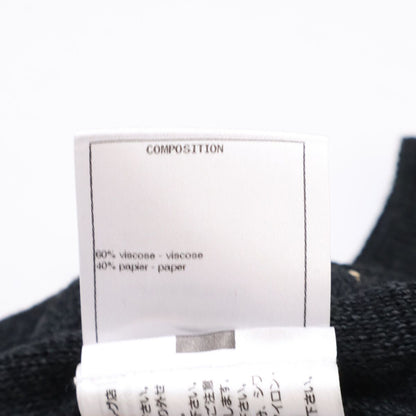 Chanel Logo Knit Crop Top Skirt 38 — view 6