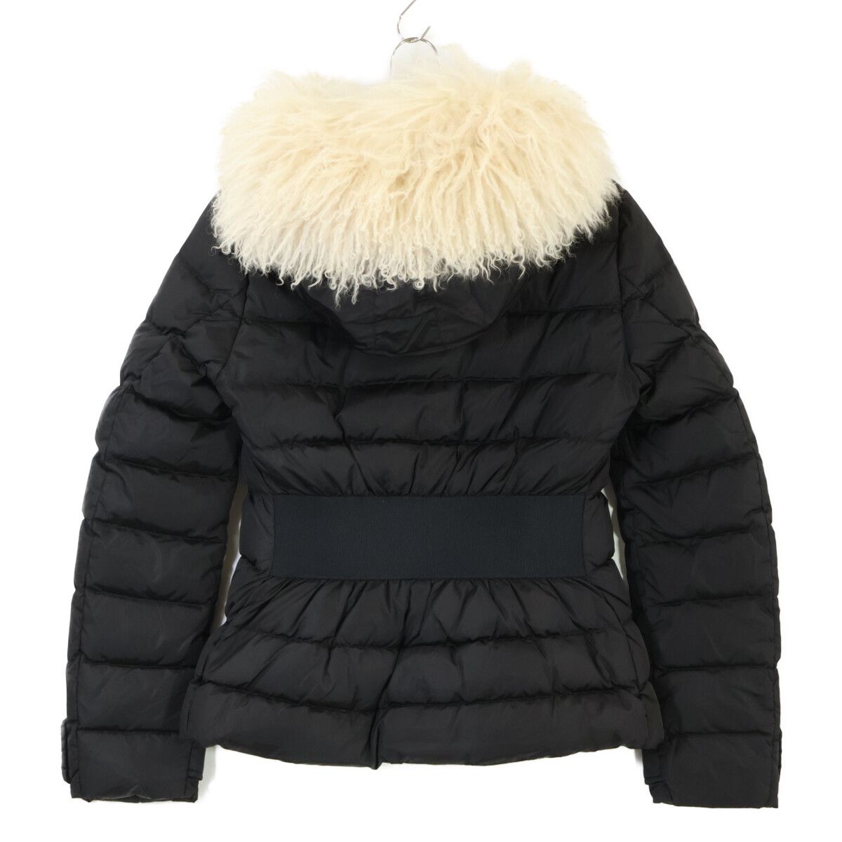 Moncler Cintrat Mongolian Lamb Fur Hoodie Down — view 2