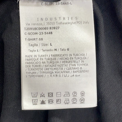Moncler Black Logo Patch Short Sleeve T-Shirt — view 5