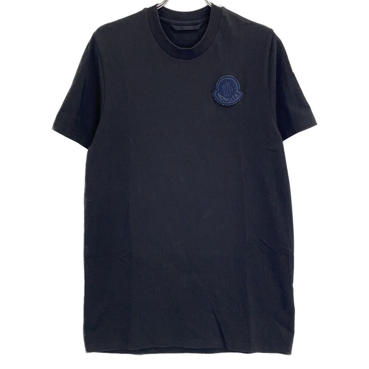 Moncler Black Logo Patch Short Sleeve T-Shirt