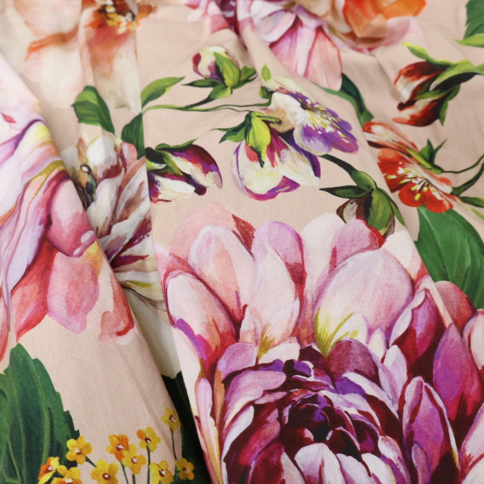 Dolce & Gabbana Floral Flower Button Dress 50 — view 8