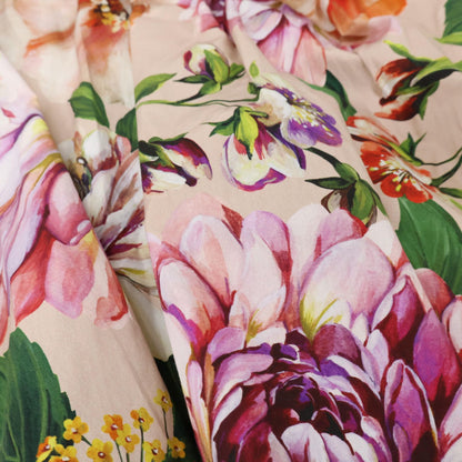 Dolce & Gabbana Floral Flower Button Dress 50 — view 8
