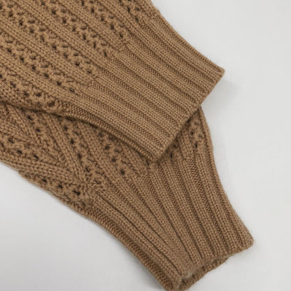 Max Mara Camel Wool Cashmere Cropped Short Cardigan — view 9