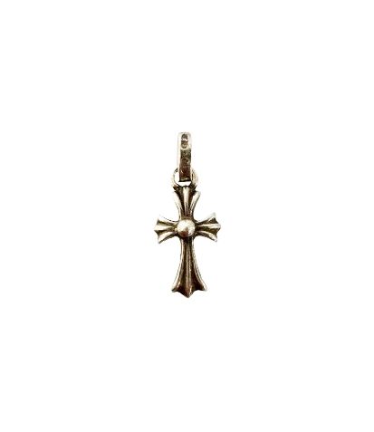Chrome Hearts Crs Baby Fat P Sap Fat Cross Pave Saffiano Necklace Top 925 — view 2