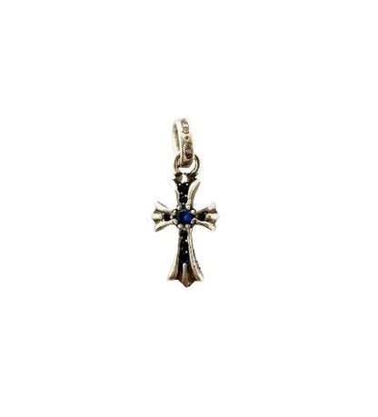 Chrome Hearts Crs Baby Fat P Sap Fat Cross Pave Saffiano Necklace Top 925