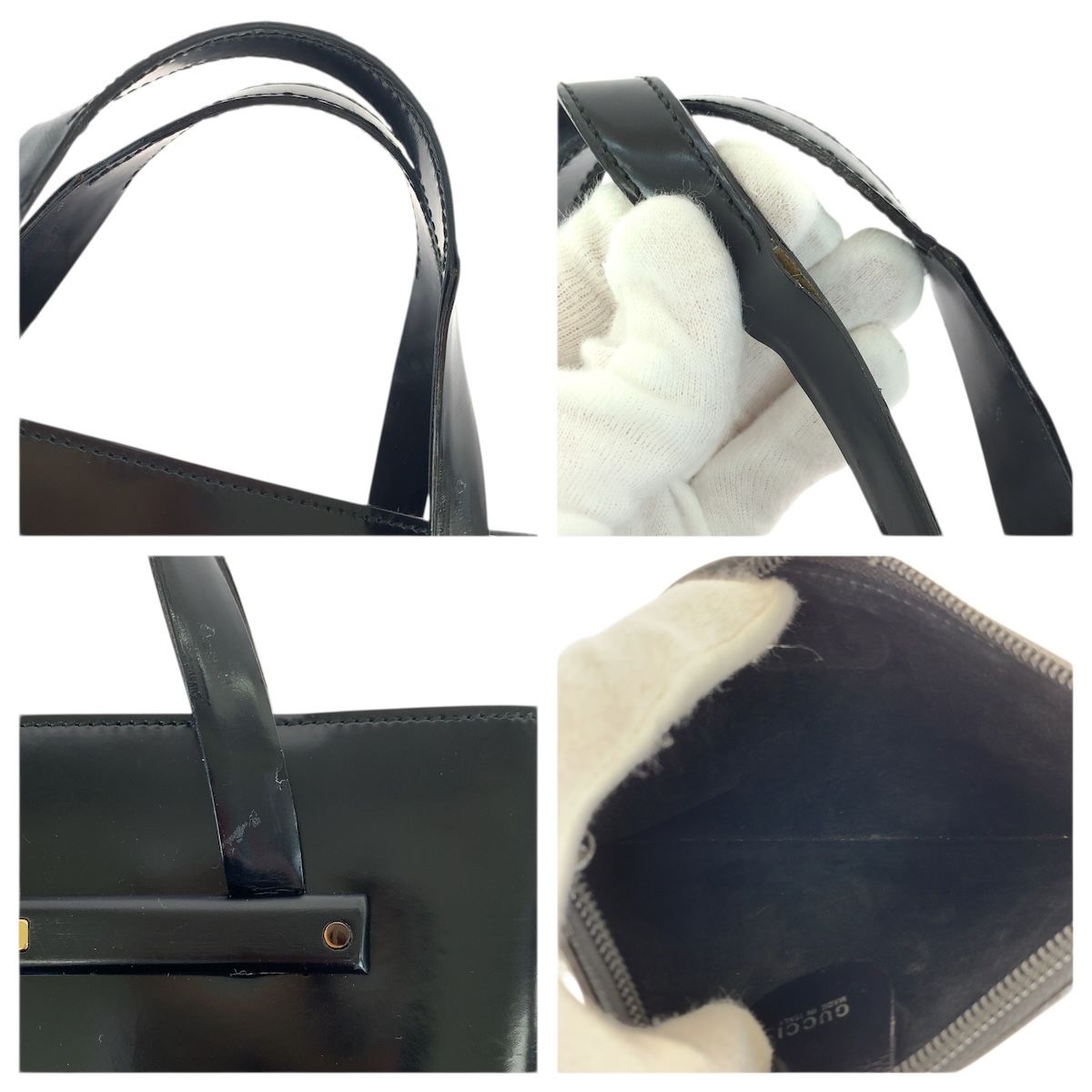 Gucci Vintage Black Gold Enamel 000 0 Handbag — view 5