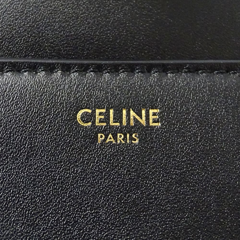 Celine 2-Way Shoulder Bag Mini 16 Seize Leather Black Small — view 6