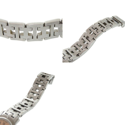 Hermes SS Pink Quartz Watch — view 8