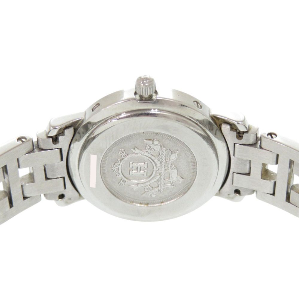 Hermes SS Pink Quartz Watch — view 5