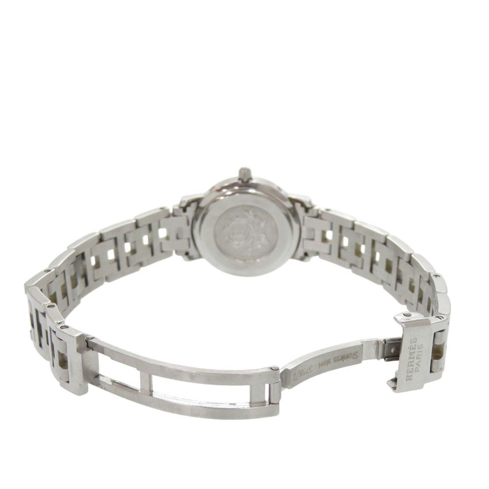 Hermes SS Pink Quartz Watch — view 4
