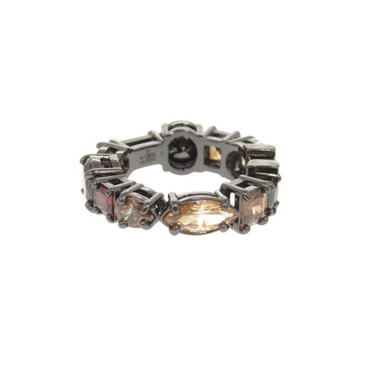 Louis Vuitton LV Light Metal Color Stone L Gunmetal Ring — view 4