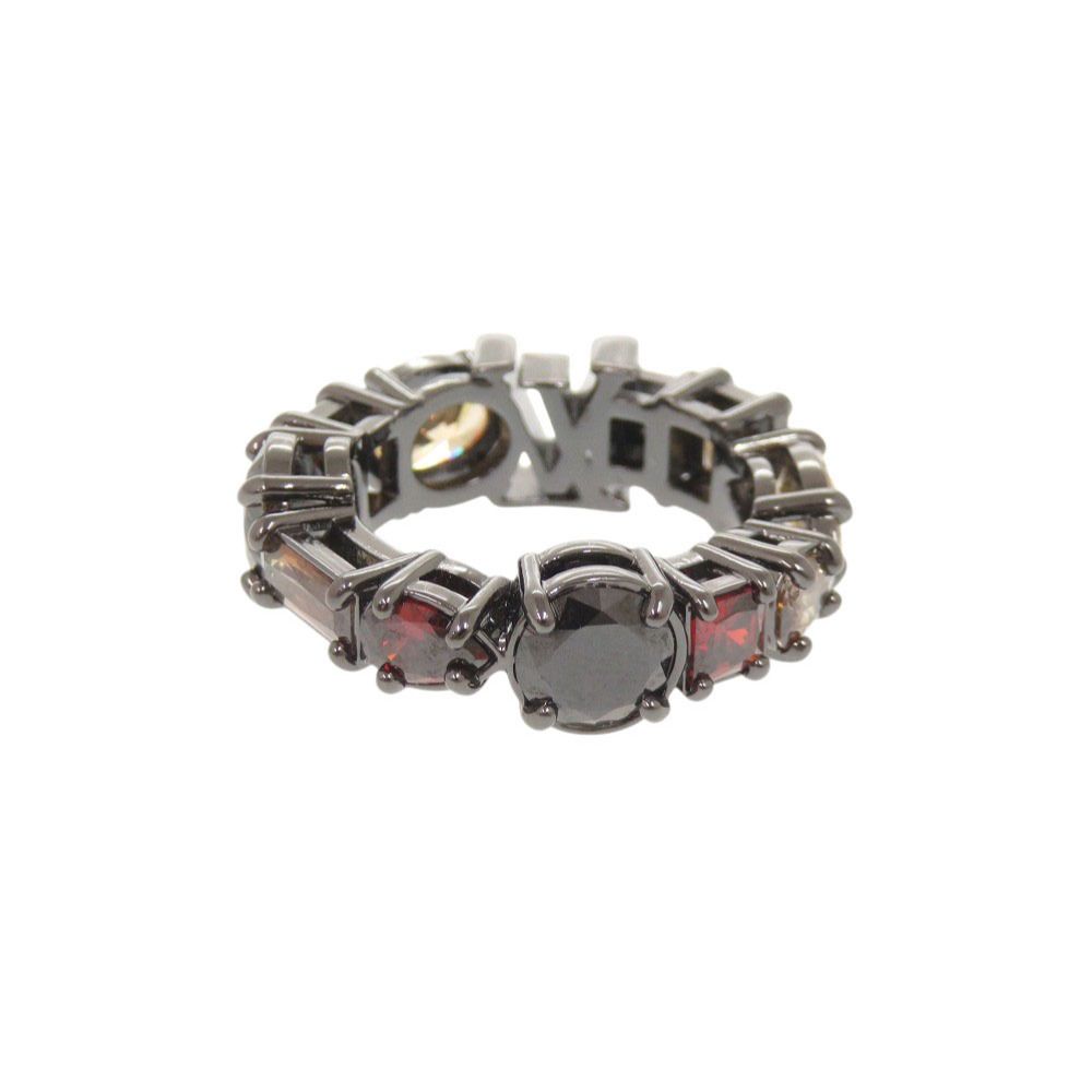 Louis Vuitton LV Light Metal Color Stone L Gunmetal Ring — view 3