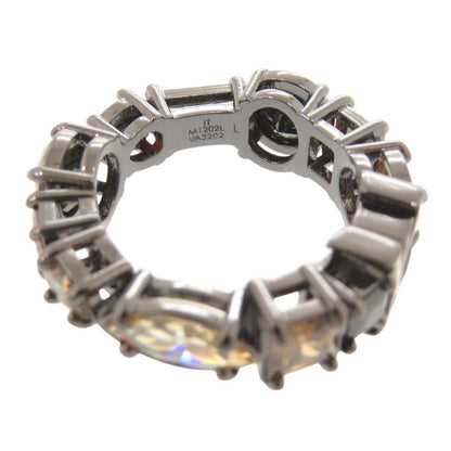 Louis Vuitton LV Light Metal Color Stone L Gunmetal Ring — view 5
