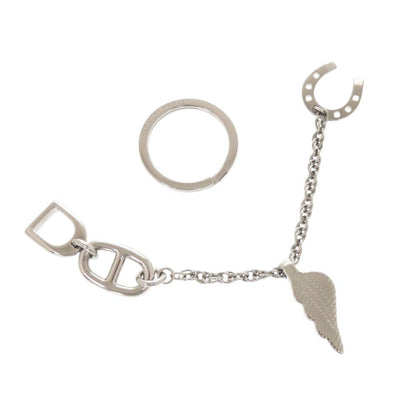 Hermes Bon Voyage Metal Silver Key Holder