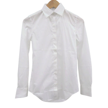 Loewe Long Sleeve Collar Shirt 32 Cotton Polyamide White Top