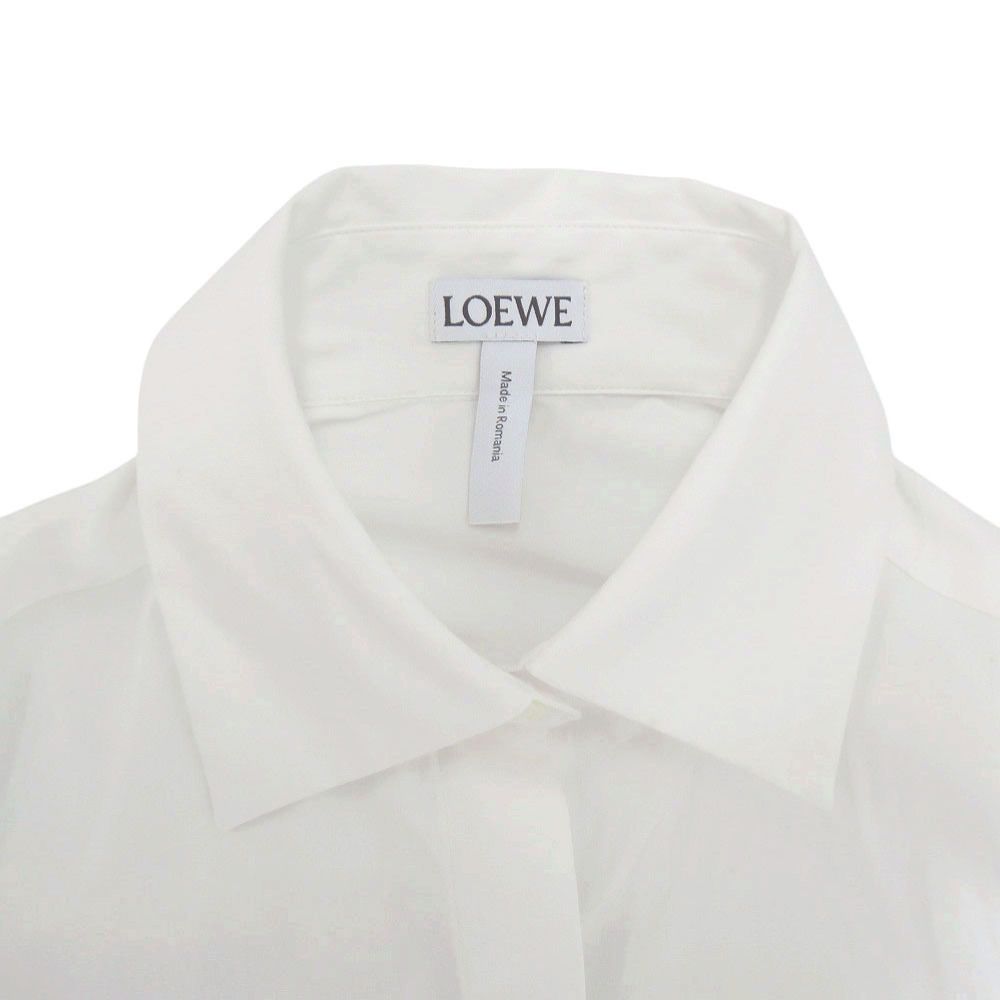 Loewe Long Sleeve Collar Shirt 32 Cotton Polyamide White Top — view 4
