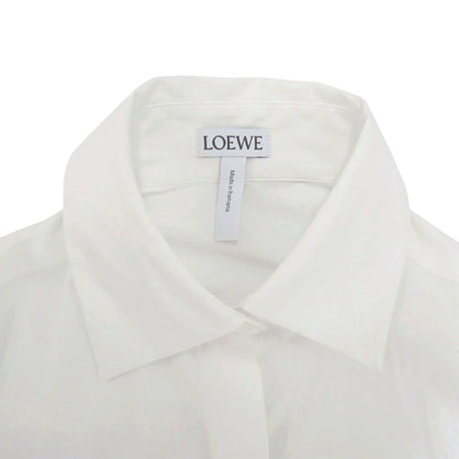 Loewe Long Sleeve Collar Shirt 32 Cotton Polyamide White Top — view 4