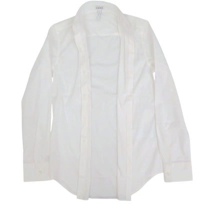 Loewe Long Sleeve Collar Shirt 32 Cotton Polyamide White Top — view 3