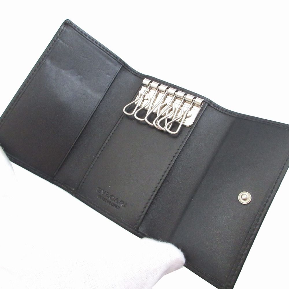 Bvlgari Weekend Gray Black 6 Key Case Key Holder — view 4