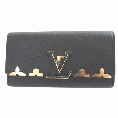 Louis Vuitton Portefeuille Capucines Taurillon Leather Black Bifold Wallet