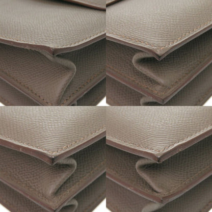 Hermes Iriko Elan 32 Veau Epsom Etain Silver Shoulder Bag — view 4