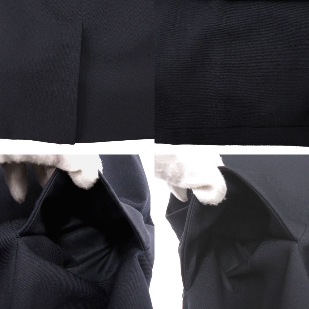 Hermes Skirt 36 Wool Polyurethane Black — view 7