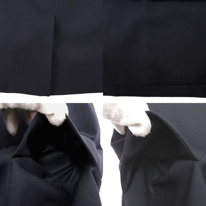 Hermes Skirt 36 Wool Polyurethane Black — view 7