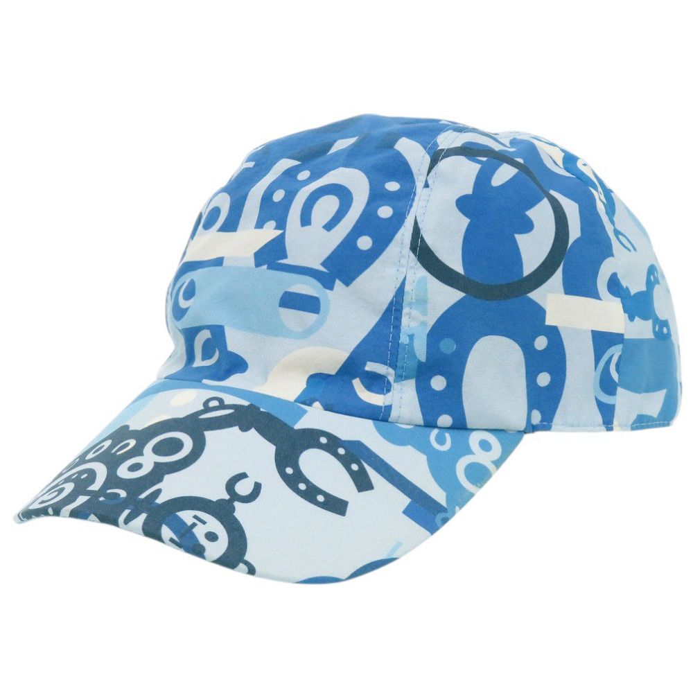 Hermes Baseball Cap Robot Series Button Blue Hat